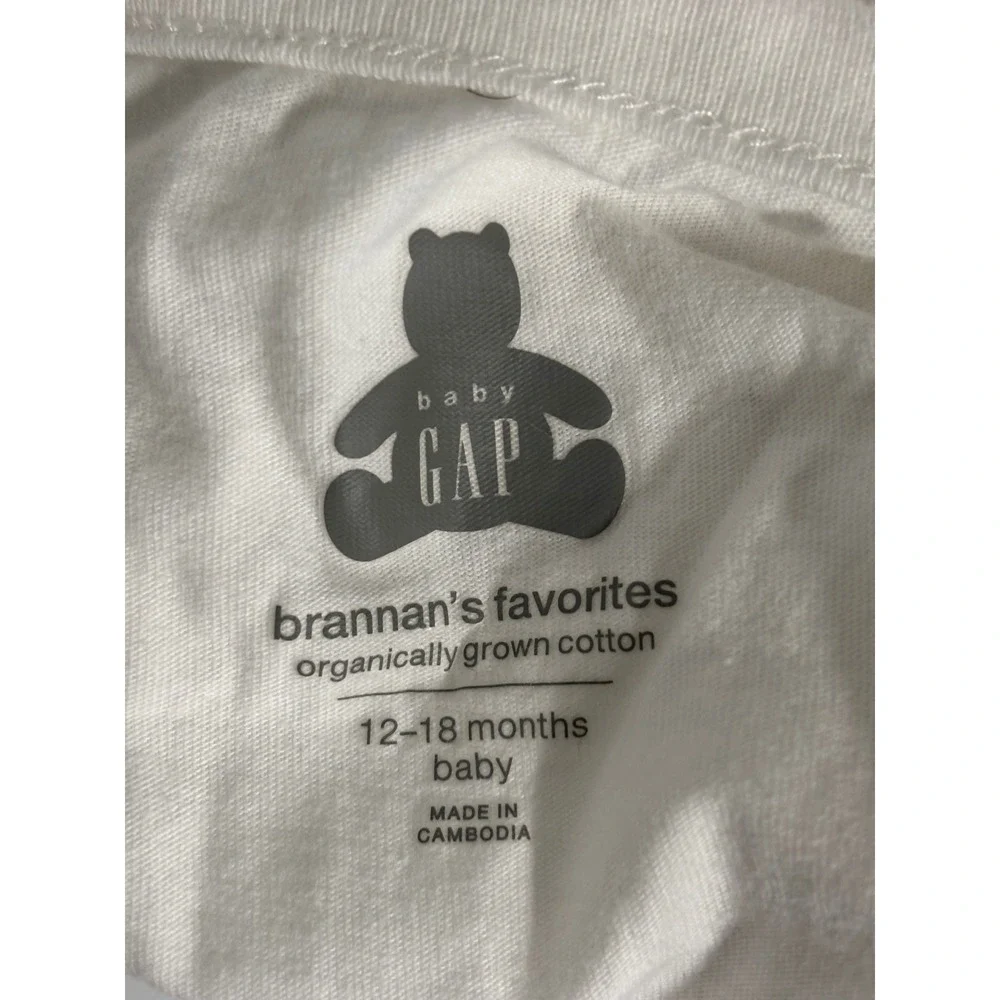 Baby Gap Brannan's Favorites Organic Cotton Bodysuit and Pants Set 12-18 Months